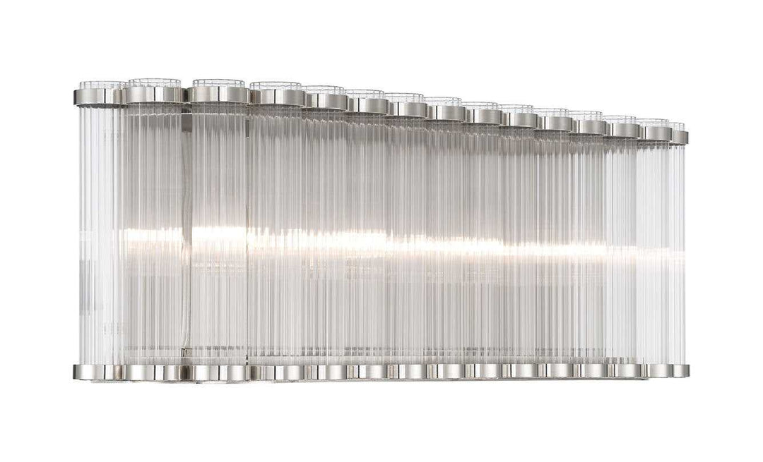 Glasbury Four Light Vanity in Polished Nickel Eurofase Canada