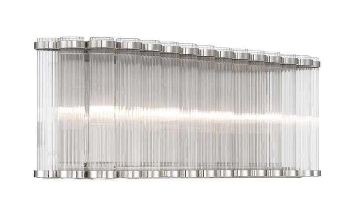 Glasbury Four Light Vanity in Polished Nickel Eurofase Canada