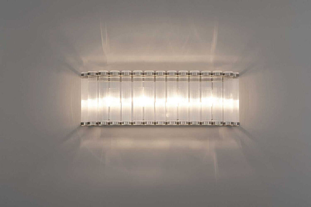 Glasbury Four Light Vanity in Polished Nickel Eurofase Canada