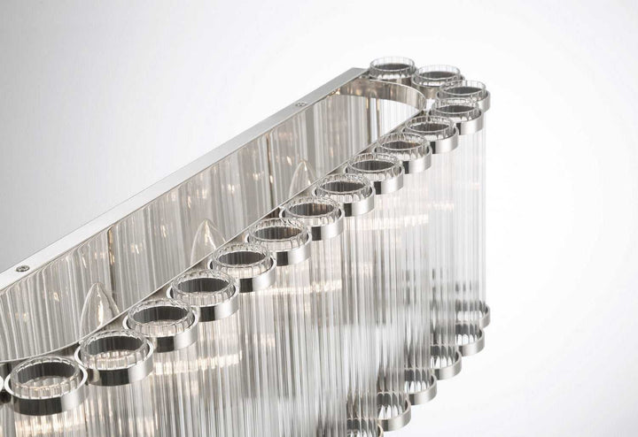 Glasbury Four Light Vanity in Polished Nickel Eurofase Canada