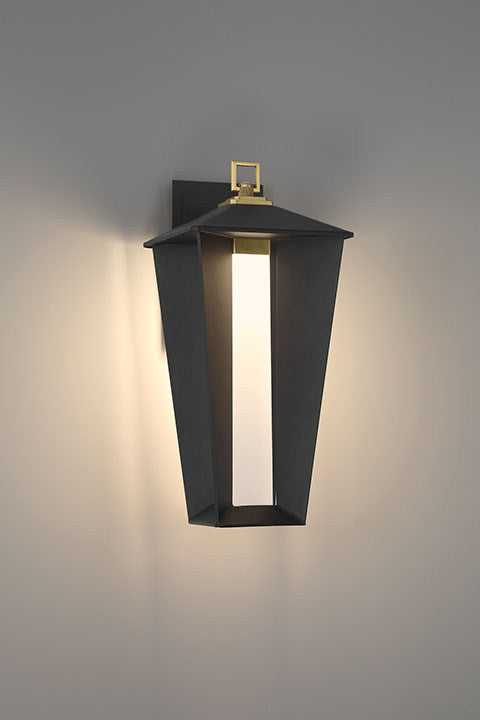 Andson LED Wall Sconce in Brass-Sand Black Mix Eurofase Canada
