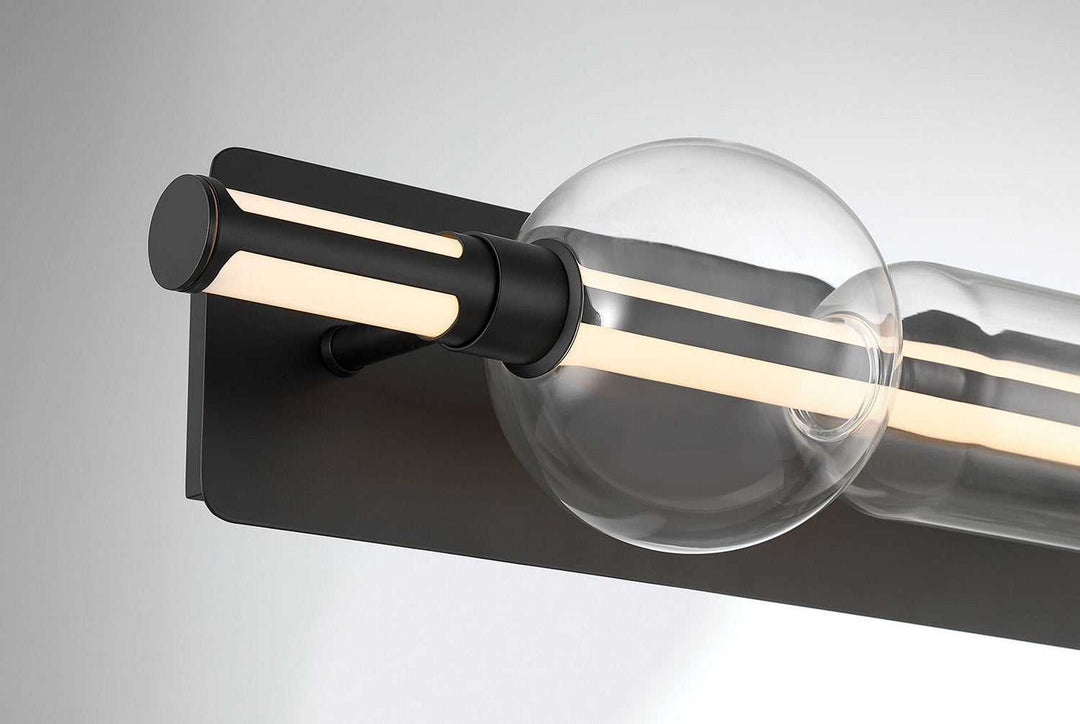 Lucent LED Vanity in Matte Black Eurofase Canada