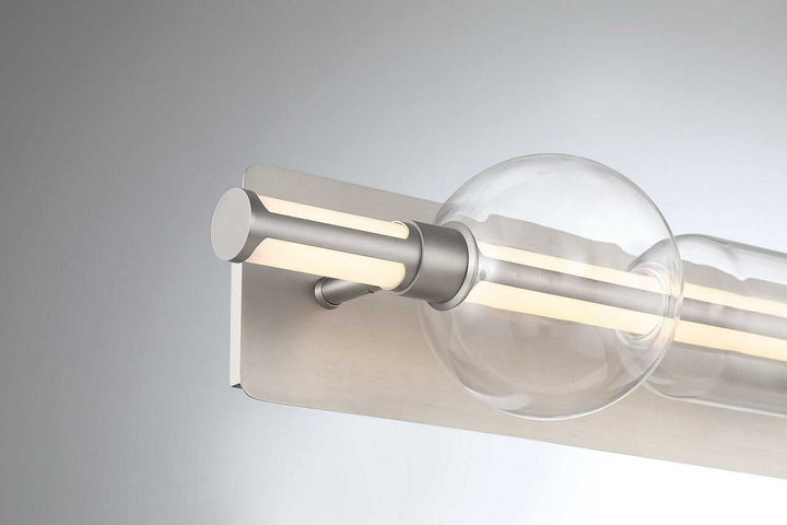 Lucent LED Vanity in Satin Nickel Eurofase Canada