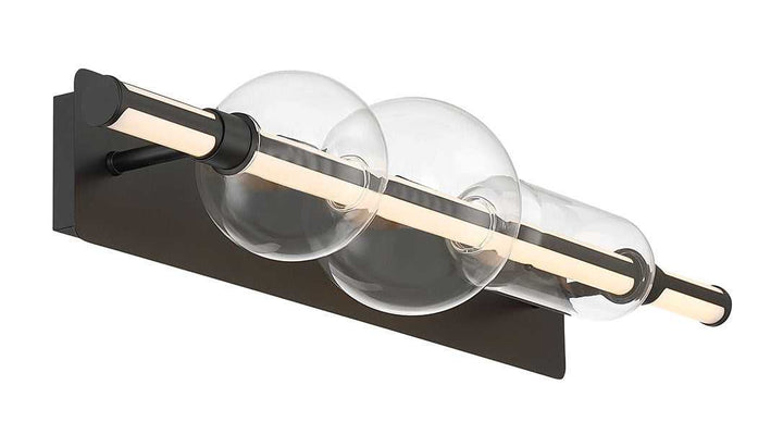 Lucent LED Vanity in Matte Black Eurofase Canada