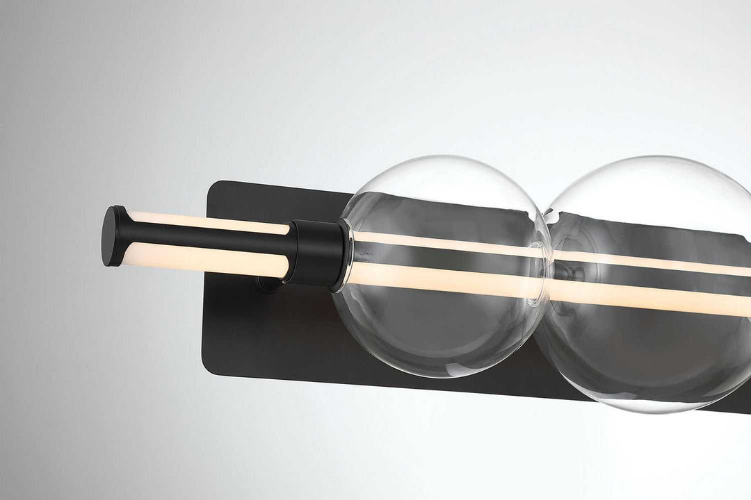 Lucent LED Vanity in Matte Black Eurofase Canada