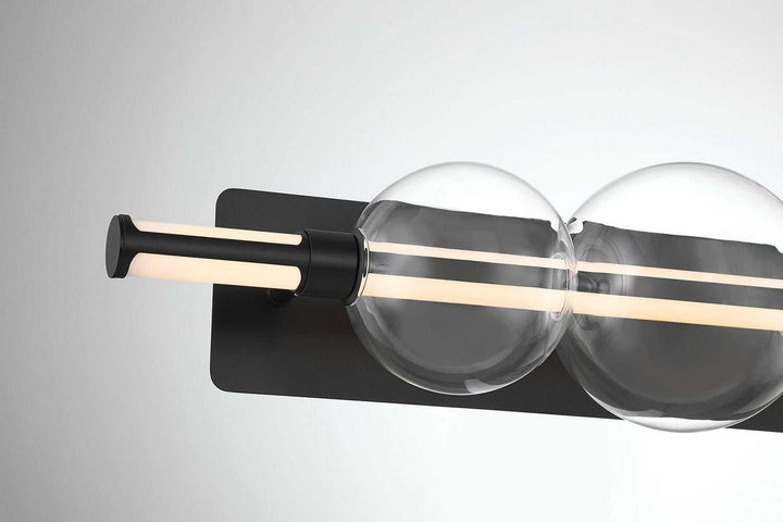 Lucent LED Vanity in Matte Black Eurofase Canada