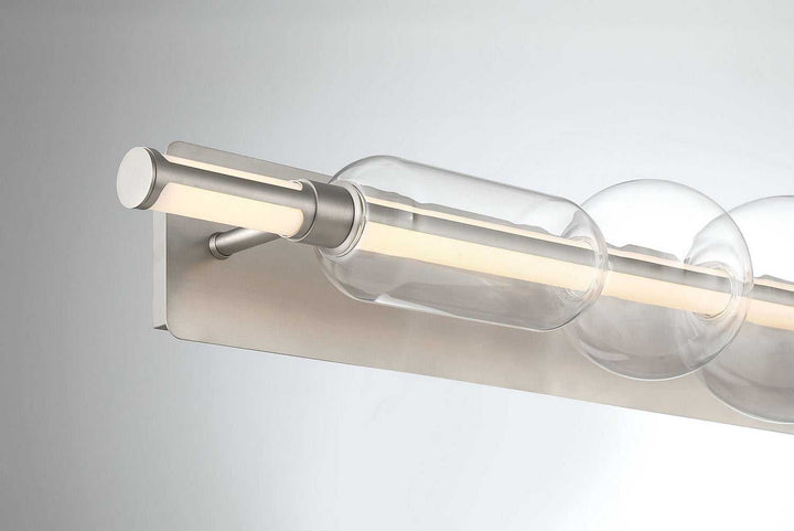 Lucent LED Vanity in Satin Nickel Eurofase Canada