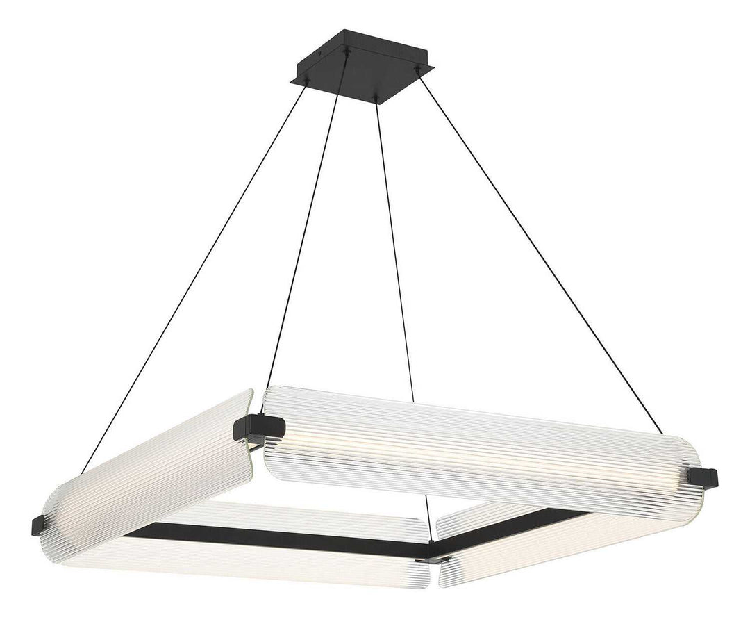 Neoness LED Chandelier in Matte Black Eurofase Canada