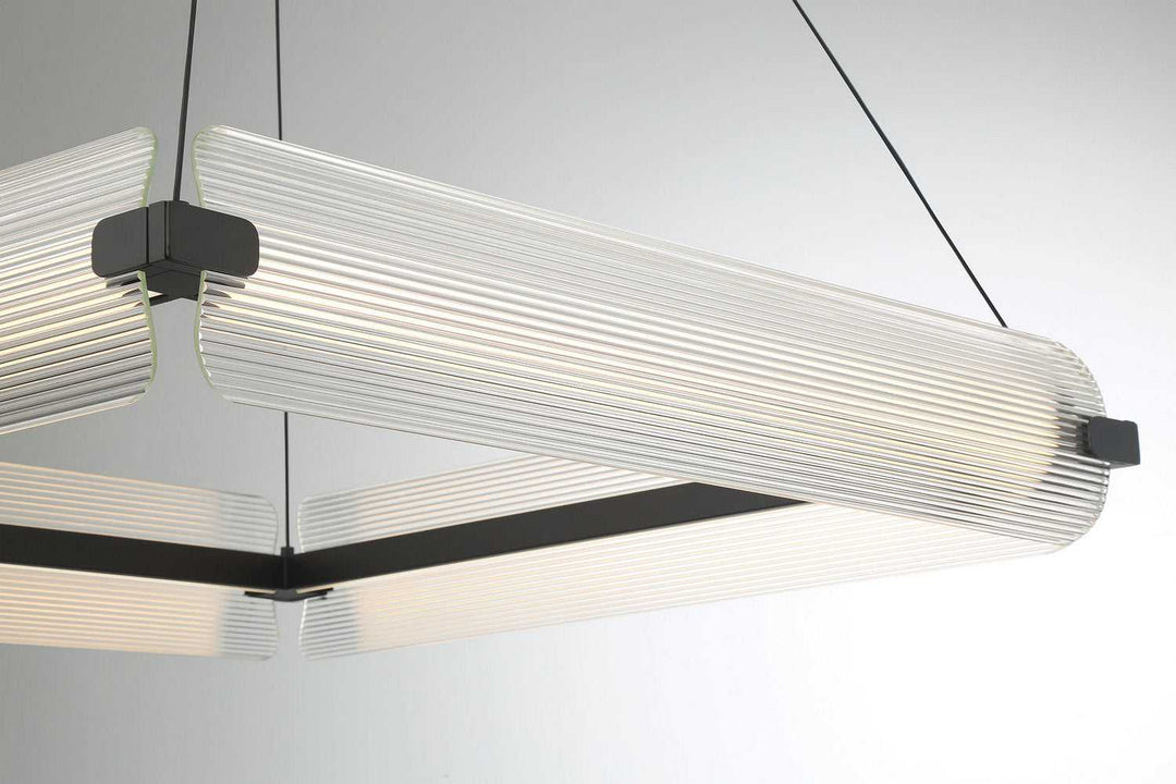 Neoness LED Chandelier in Matte Black Eurofase Canada