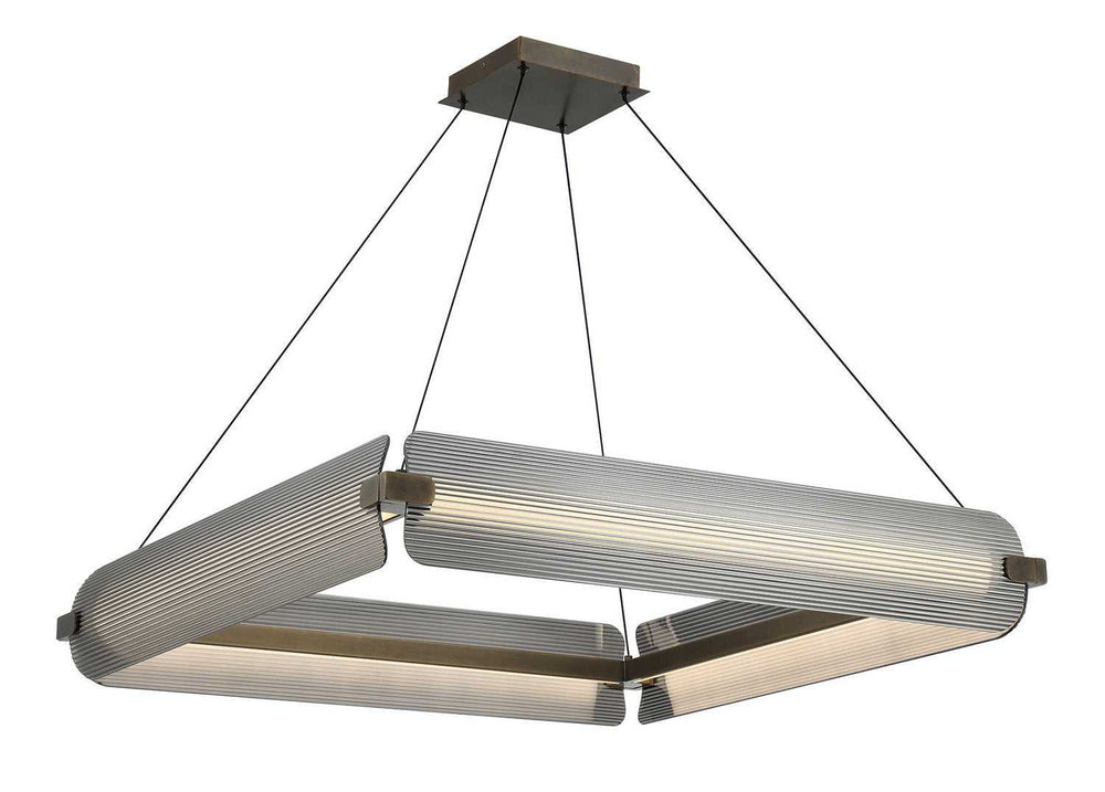Neoness LED Chandelier in Weathered Brass Eurofase Canada