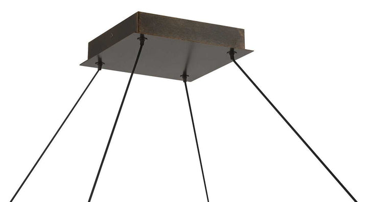 Neoness LED Chandelier in Weathered Brass Eurofase Canada