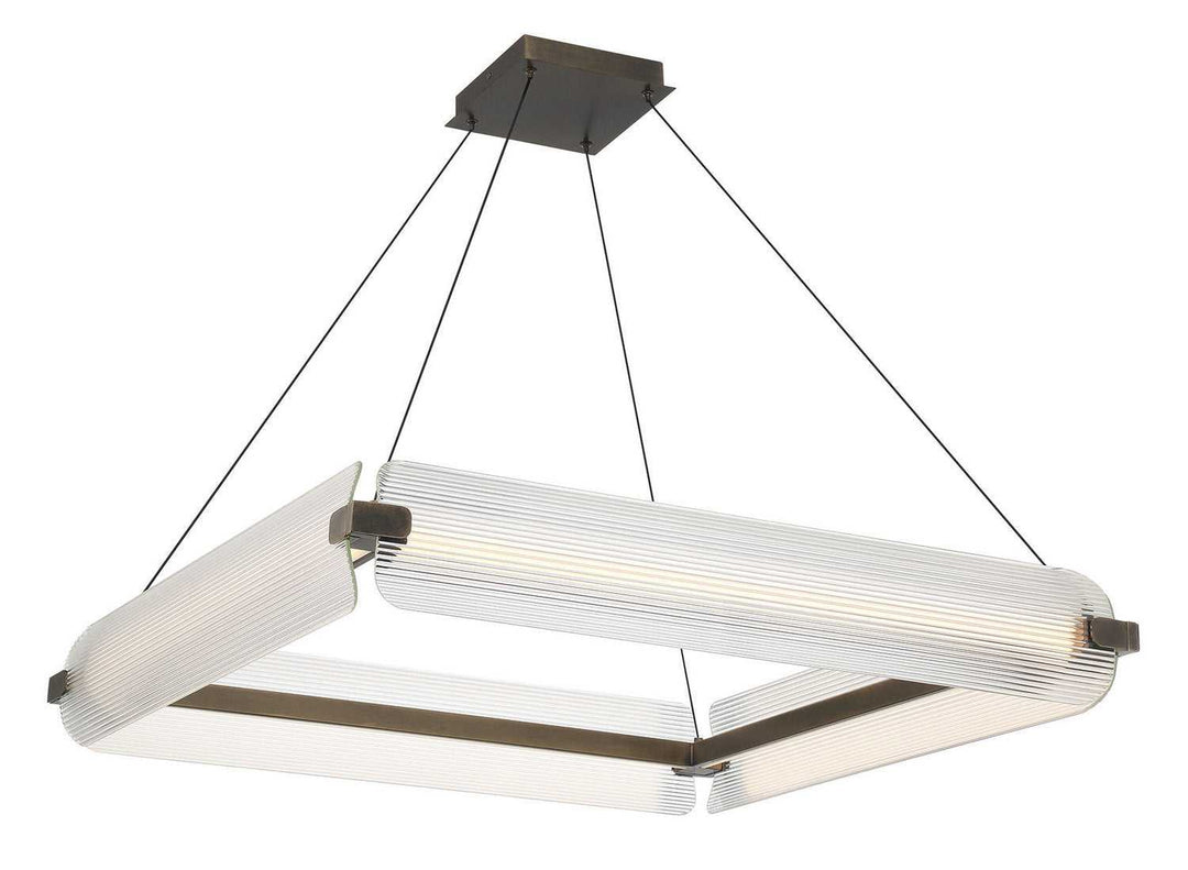 Neoness LED Chandelier in Weathered Brass Eurofase Canada