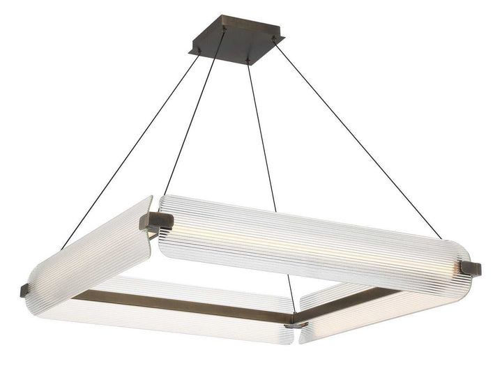 Neoness LED Chandelier in Weathered Brass Eurofase Canada