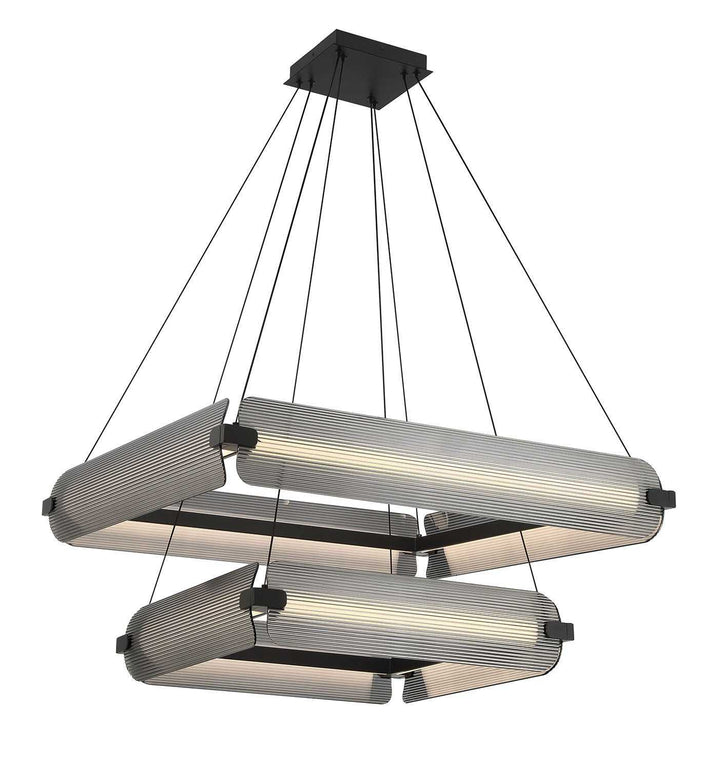 Neoness LED Chandelier in Matte Black Eurofase Canada