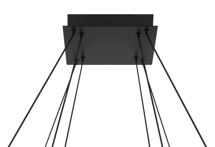 Neoness LED Chandelier in Matte Black Eurofase Canada
