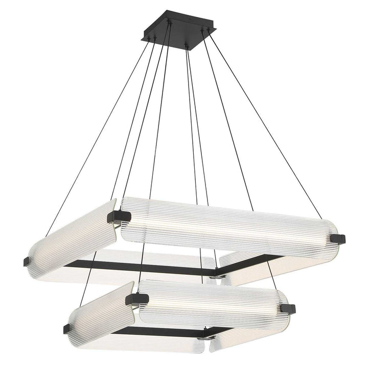Neoness LED Chandelier in Matte Black Eurofase Canada