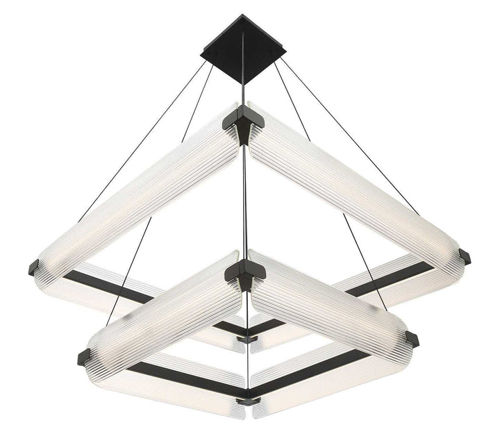 Neoness LED Chandelier in Matte Black Eurofase Canada