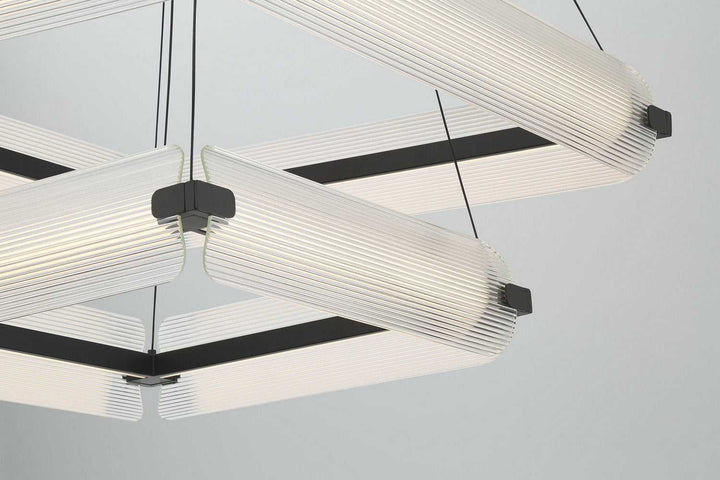Neoness LED Chandelier in Matte Black Eurofase Canada
