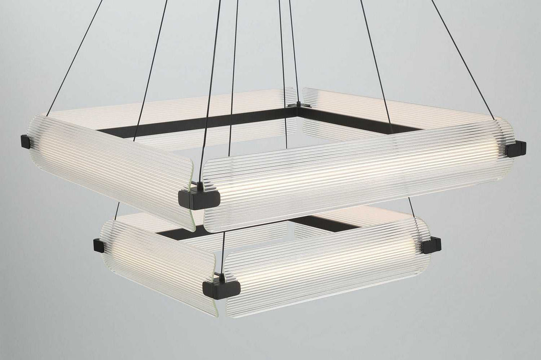 Neoness LED Chandelier in Matte Black Eurofase Canada