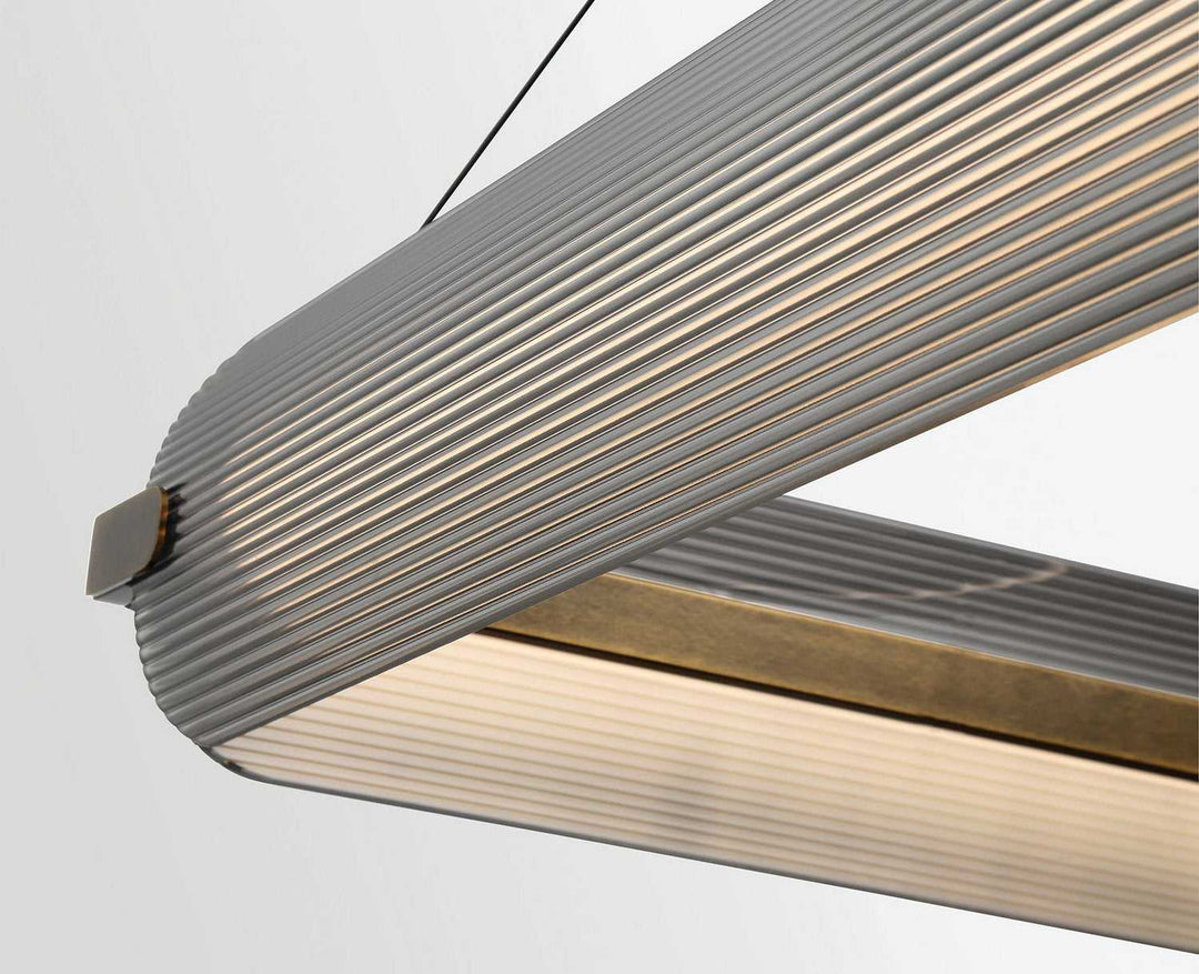 Neoness LED Chandelier in Weathered Brass Eurofase Canada