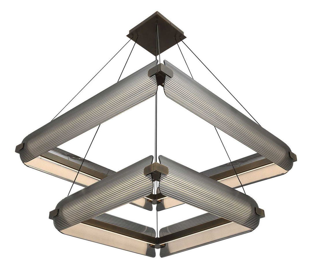 Neoness LED Chandelier in Weathered Brass Eurofase Canada