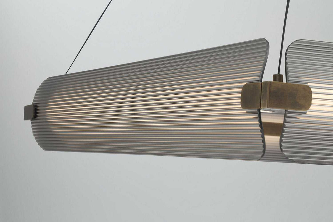 Neoness LED Chandelier in Weathered Brass Eurofase Canada