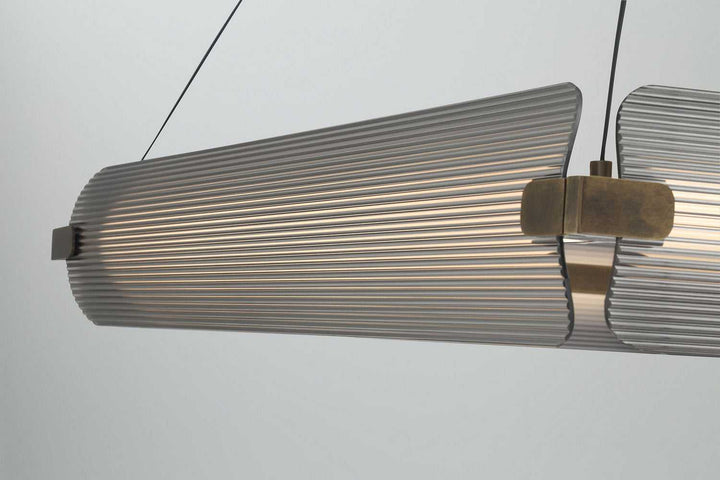 Neoness LED Chandelier in Weathered Brass Eurofase Canada