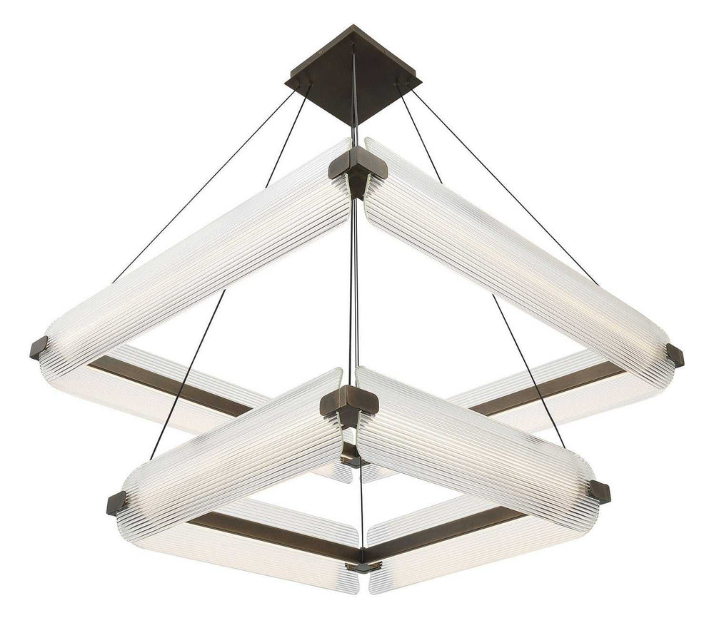 Neoness LED Chandelier in Weathered Brass Eurofase Canada
