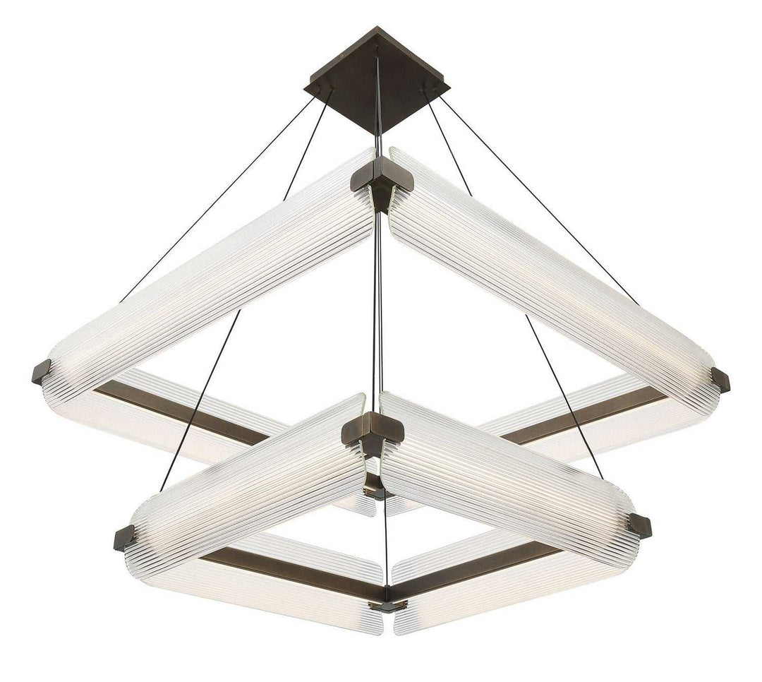 Neoness LED Chandelier in Weathered Brass Eurofase Canada