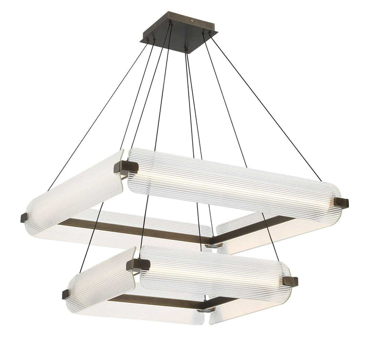 Neoness LED Chandelier in Weathered Brass Eurofase Canada