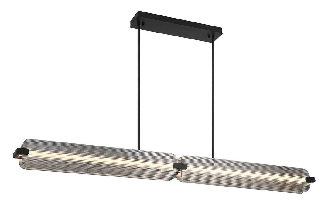 Neoness LED Linear Chandelier in Matte Black Eurofase Canada