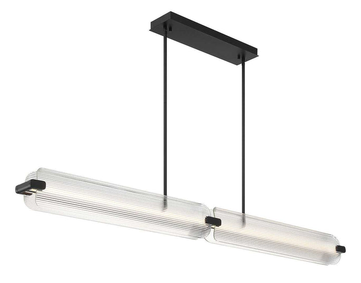 Neoness LED Linear Chandelier in Matte Black Eurofase Canada