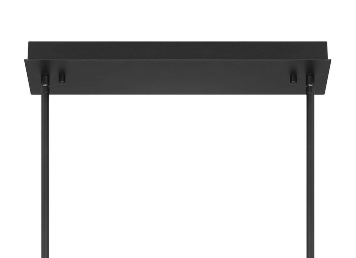 Neoness LED Linear Chandelier in Matte Black Eurofase Canada