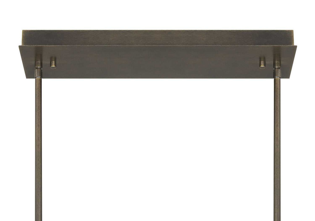 Neoness LED Linear Chandelier in Weathered Brass Eurofase Canada
