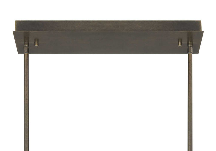 Neoness LED Linear Chandelier in Weathered Brass Eurofase Canada