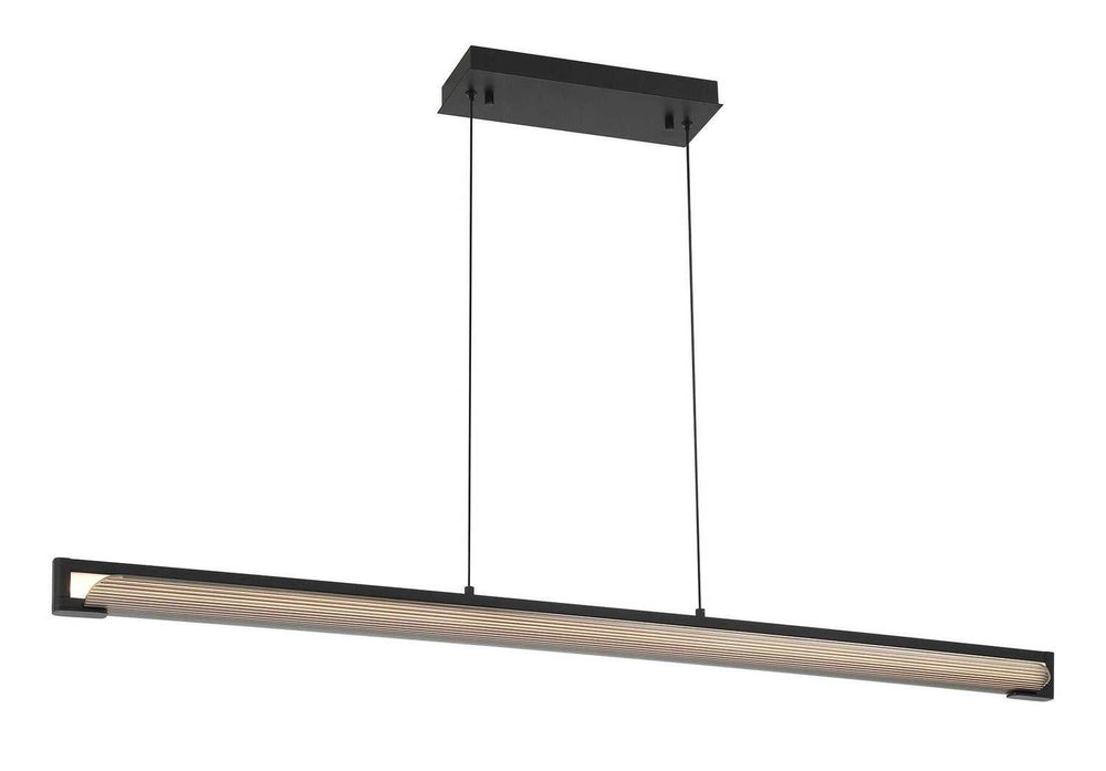 Neoness LED Linear Chandelier in Matte Black Eurofase Canada