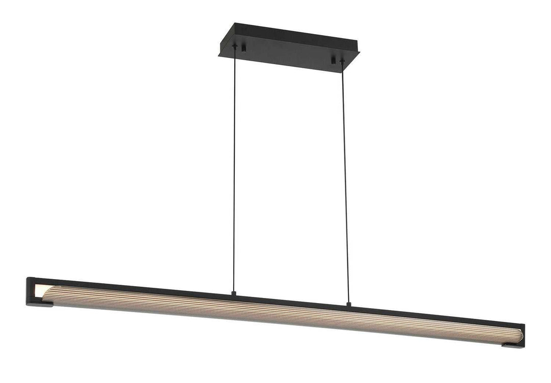 Neoness LED Linear Chandelier in Matte Black Eurofase Canada