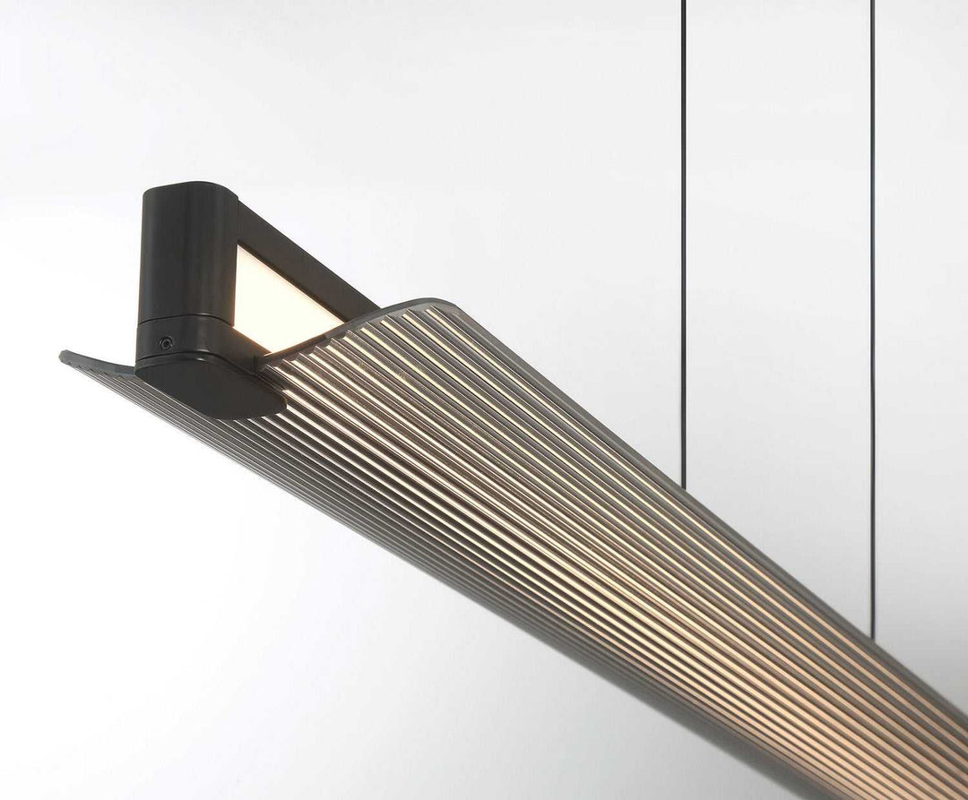 Neoness LED Linear Chandelier in Matte Black Eurofase Canada