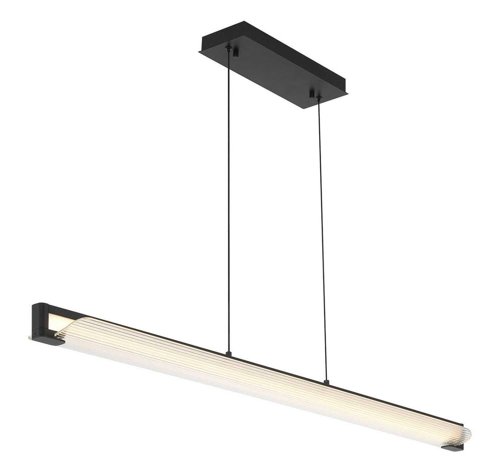 Neoness LED Linear Chandelier in Matte Black Eurofase Canada