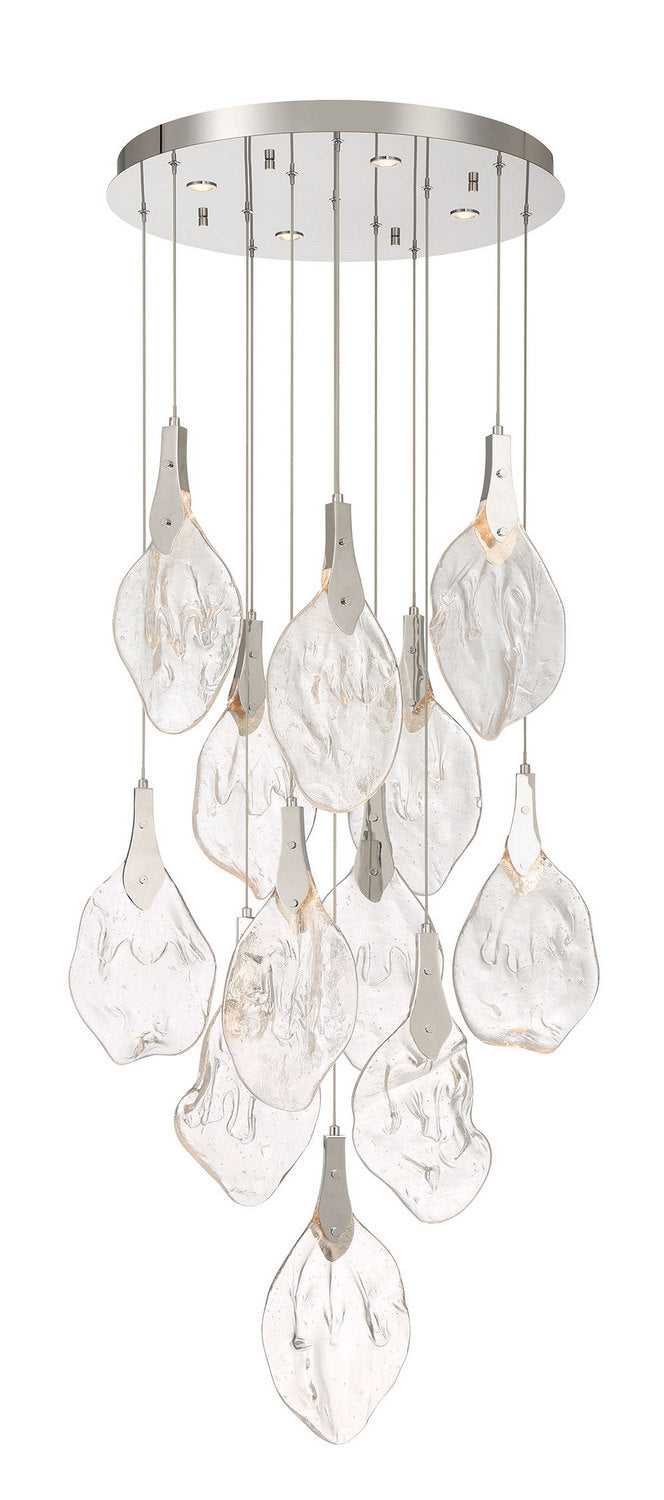 Jateo LED Chandelier in Polished Nickel Eurofase Canada