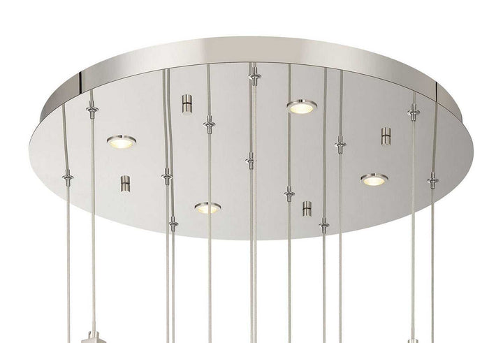 Jateo LED Chandelier in Polished Nickel Eurofase Canada