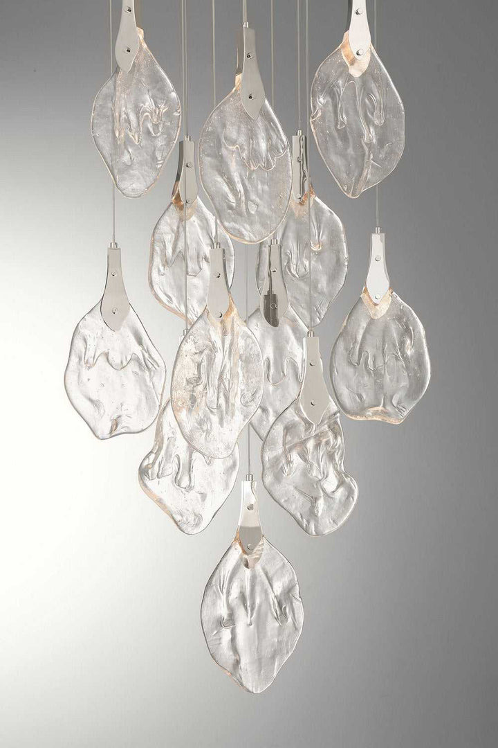 Jateo LED Chandelier in Polished Nickel Eurofase Canada