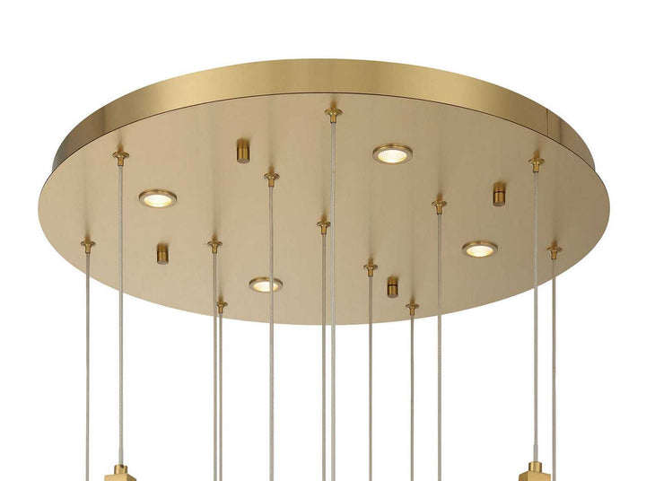 Jateo LED Chandelier in Gold Eurofase Canada