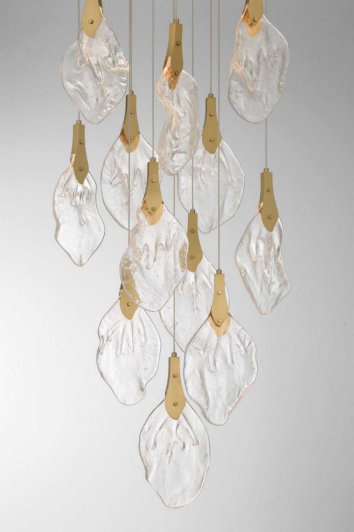 Jateo LED Chandelier in Gold Eurofase Canada