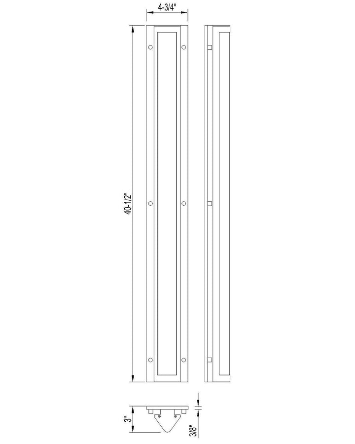 Hy50 LED Wall Sconce in Sand Black Eurofase Canada
