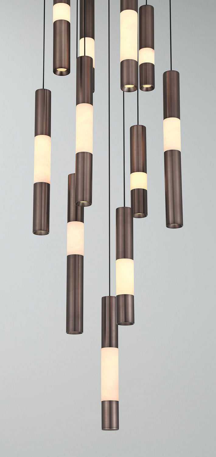 Ronda LED Chandelier in Harlow Bronze Eurofase Canada