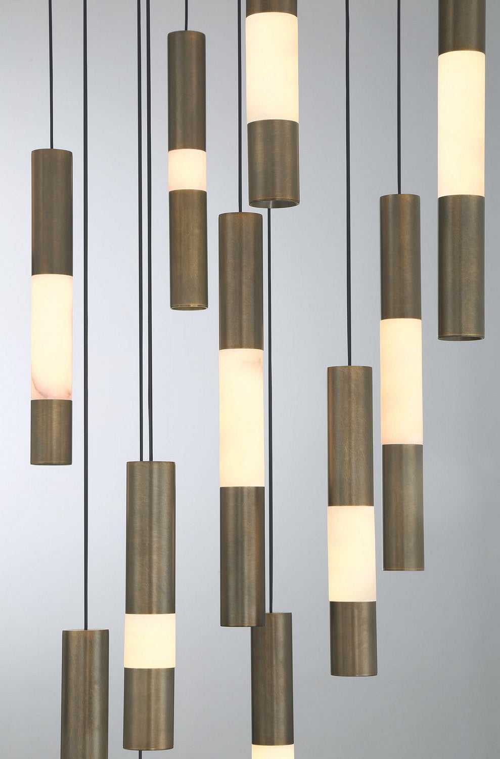 Ronda LED Chandelier in Weathered Brass Eurofase Canada