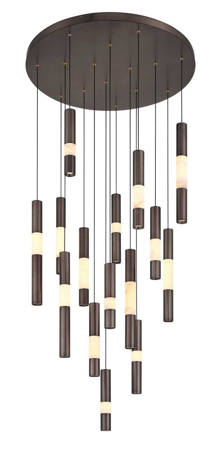 Ronda LED Chandelier in Harlow Bronze Eurofase Canada