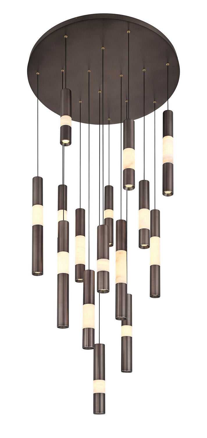 Ronda LED Chandelier in Harlow Bronze Eurofase Canada