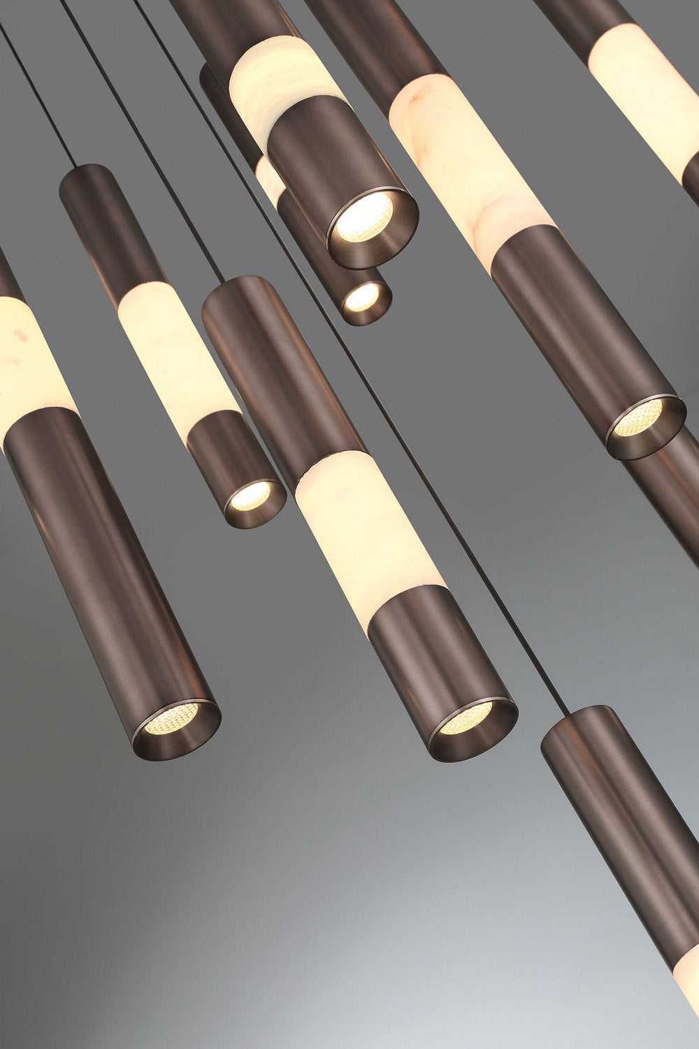 Ronda LED Chandelier in Harlow Bronze Eurofase Canada